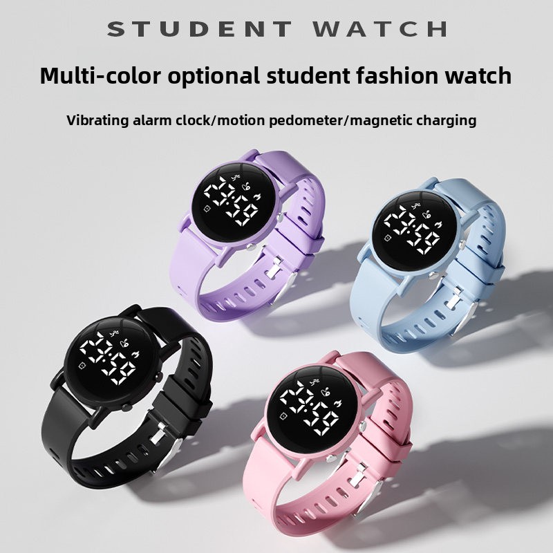 Smartwatch Digital Watches For Kid Girl - นาฬิกาอัจฉริยะสำหรับเด็กปี 2026 กันน้ำ ใช้สำหรับว่ายน้ำ พร้อมฟังก์ชันติดตามสุขภาพ นับก้าว