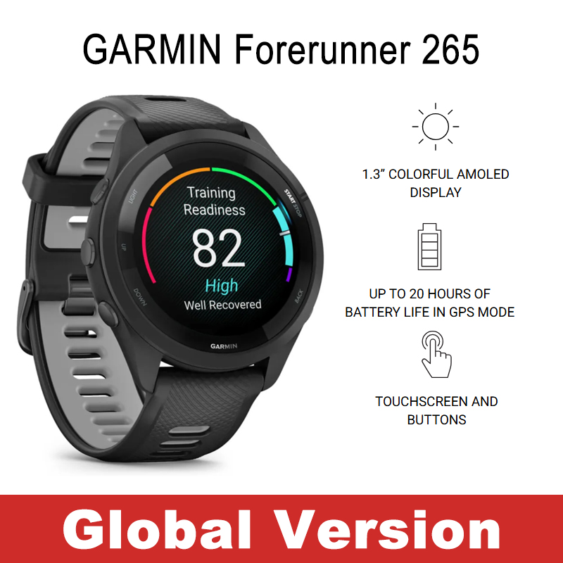 Timex Watches Smartwatch - การ์มิน ฟอร์รันเนอร์ 265 สมาร์ทวอทช์สำหรับวิ่ง GPS ในตัว