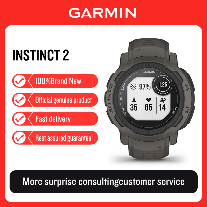Timex Watches Smartwatch - Garmin Instinct 2 นาฬิกาสปอร์ตอัจฉริยะ วัดอัตราการเต้นของหัวใจ ออกซิเจนในเลือด