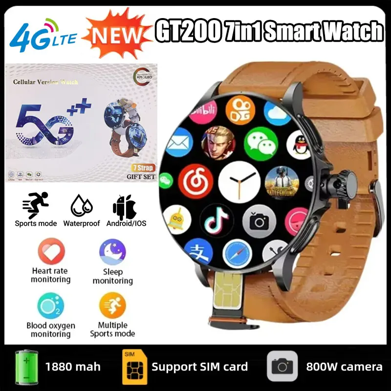 Smartwatch Watches For Women With Gps - GT200 สมาร์ทวอทช์ 5G หน้าจอ AMOLED ขนาด