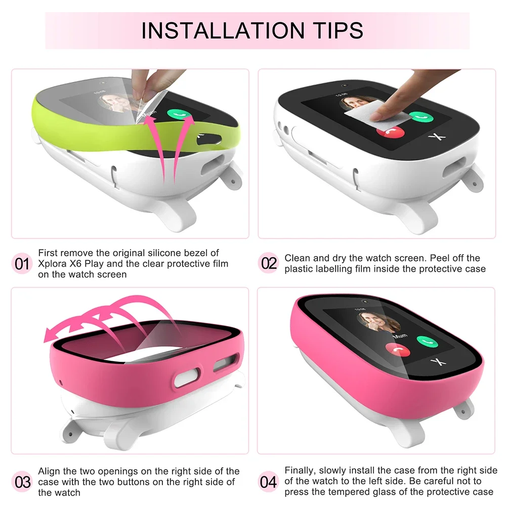 เคสสำหรับ xploar X6 Play อุปกร - Smartwatch Watches For Kids บทวิจารณ์และราคา