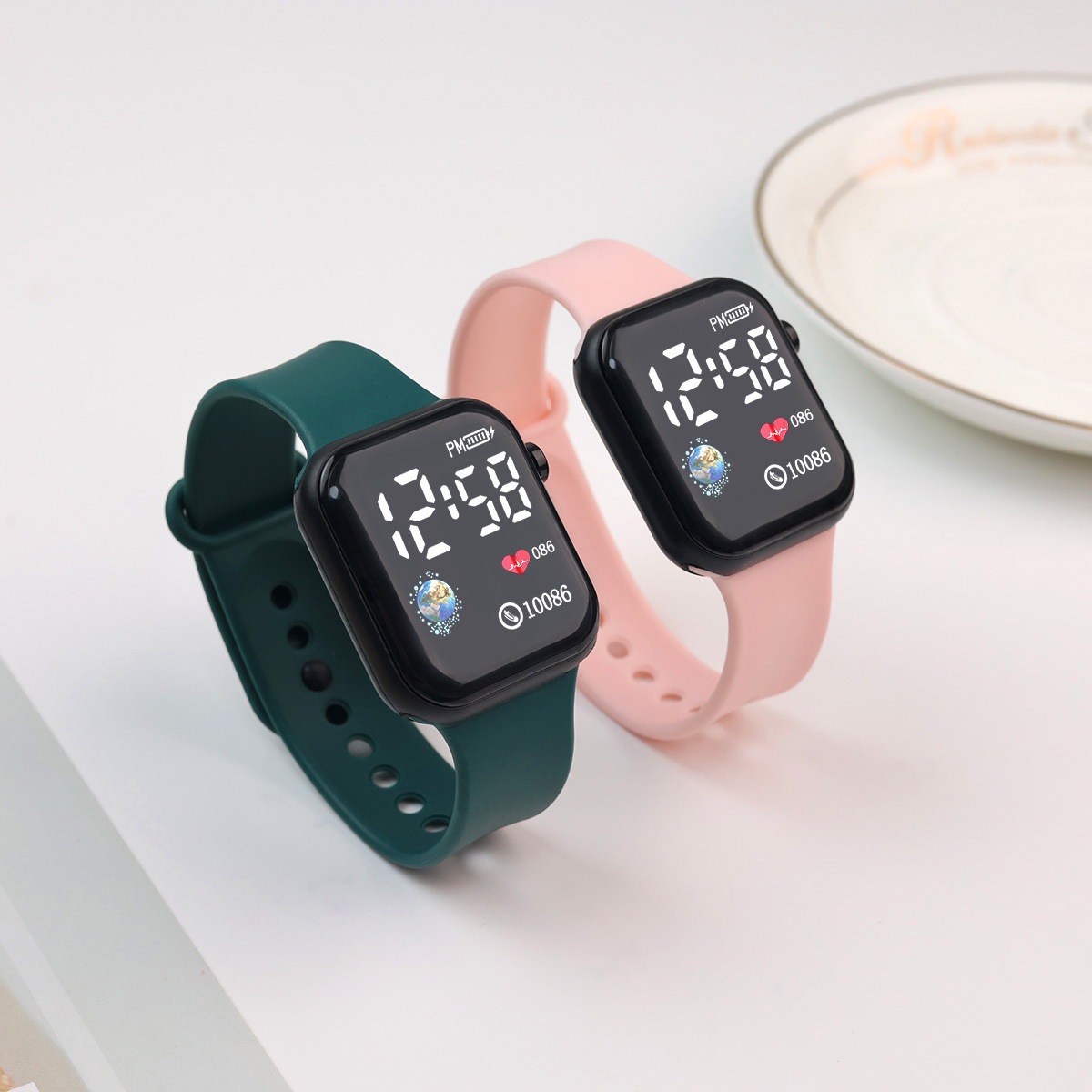 ใหม่ LED นาฬิกาดิจิตอลสำหรับเด - Smartwatch Watches For Girls บทวิจารณ์และราคา
