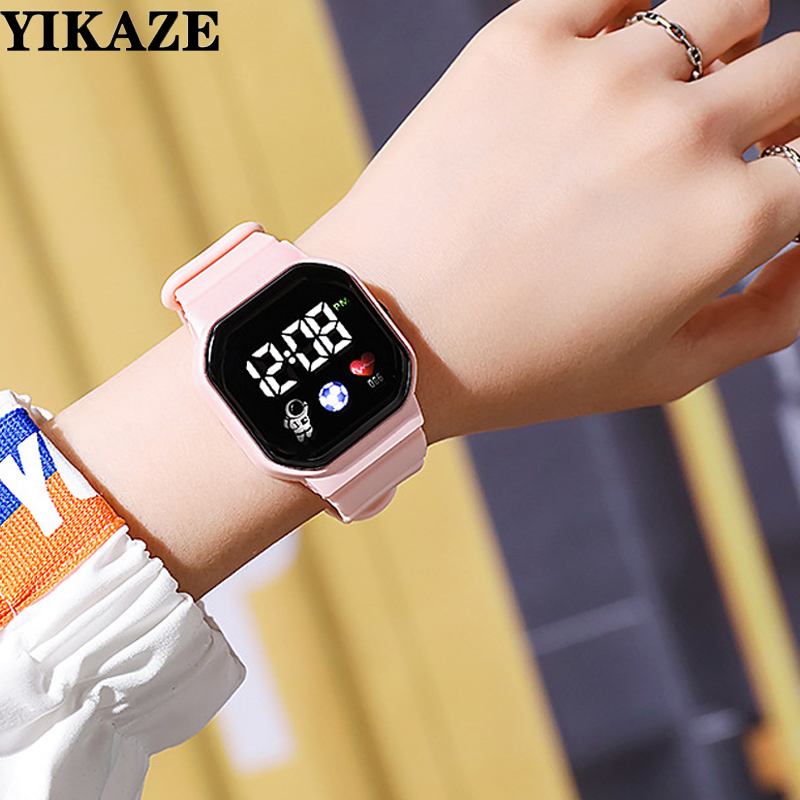 นาฬิกาเด็กกีฬา LED นาฬิกาดิจิต - Smartwatch Watches For Girls บทวิจารณ์และราคา