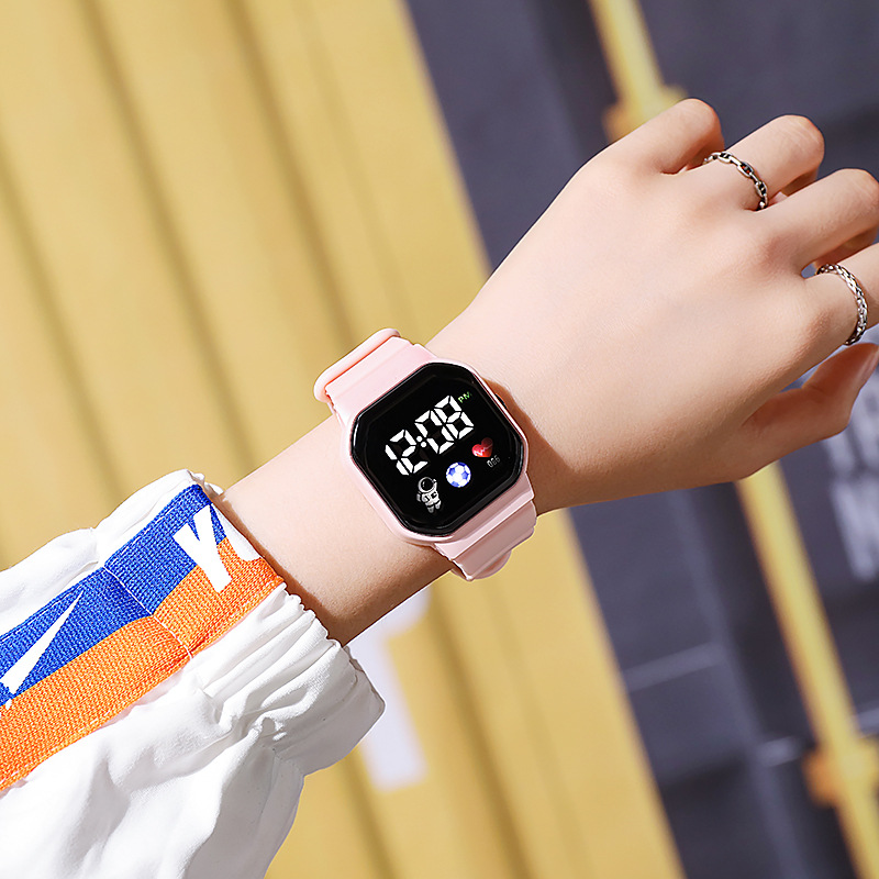 นาฬิกาอิเล็กทรอนิกส์ LED, นาฬิ - Smartwatch Watches For Girls บทวิจารณ์และราคา