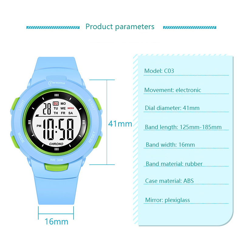 อุทัยนาฬิกาเด็กกีฬาแฟชั่นนาฬิก - Smartwatch Watches For Kids บทวิจารณ์และราคา